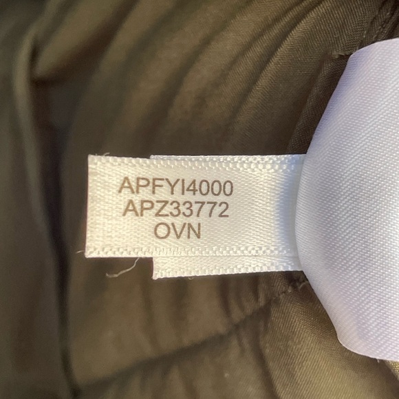 Andrew Marc Ladies' Long Stretch Jacket Olive Green Puffer Coat with Hood Size:L - Picture 10 of 13